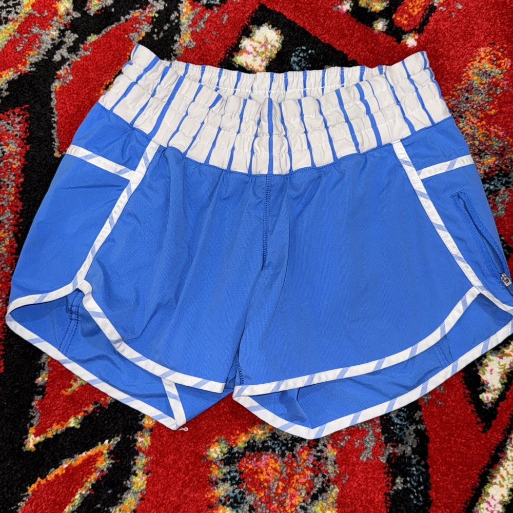 Lululemon Athletica Blue and White Athletic Shorts